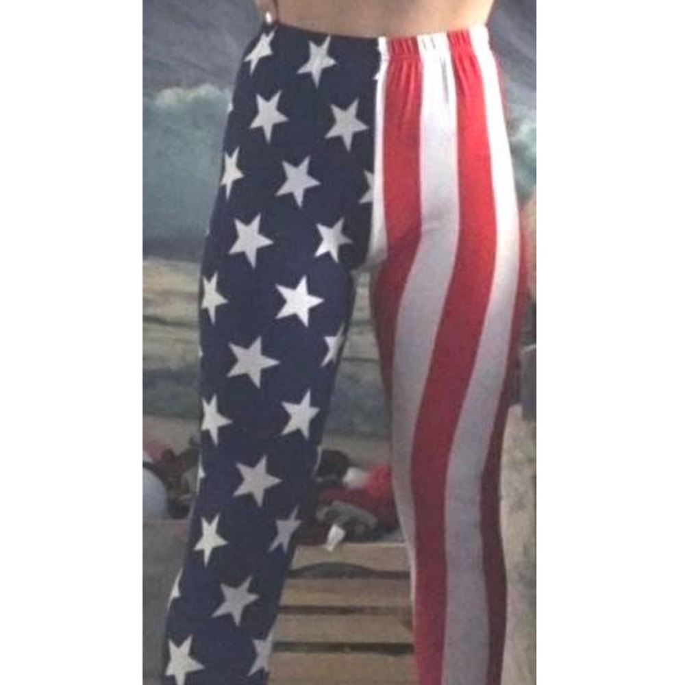 American Flag Leggings